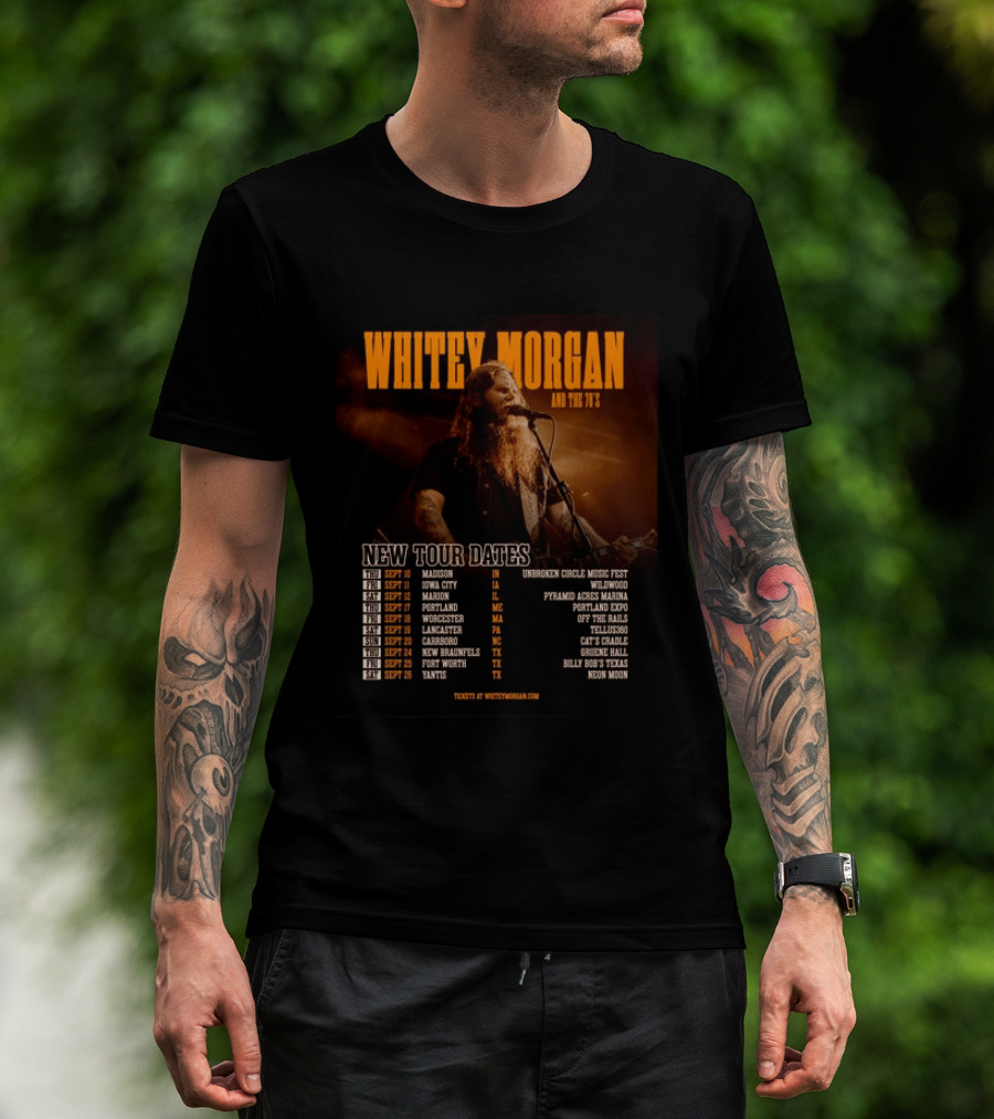 Whitey Morgan And The 78's New Tour Dates 2026 Concert Schedule T-Shirt