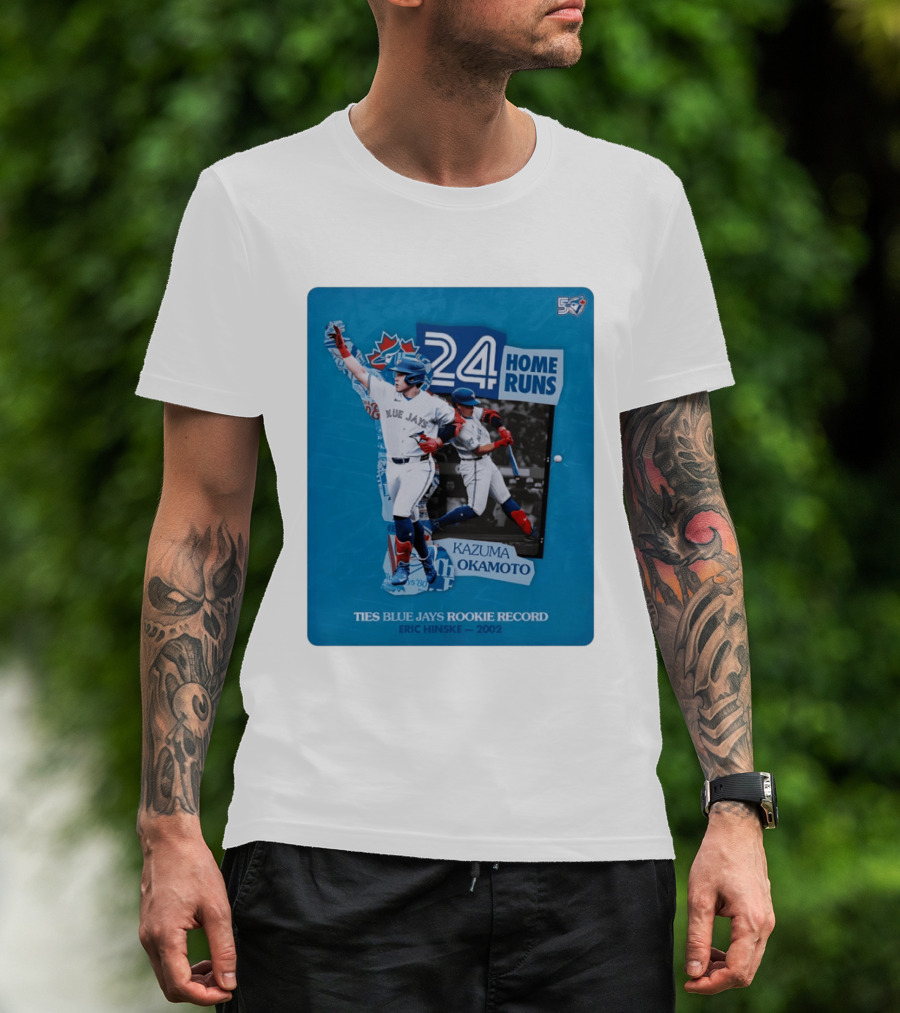 Kazuma Okamoto 24 Home Runs Ties Blue Jays Rookie Record Eric Hinske 2002 T-Shirt