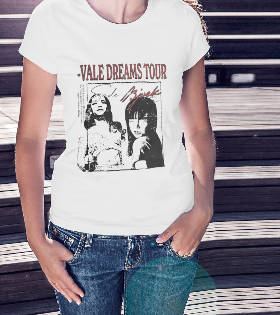 Vale Dreams Tour Sade Bjork 90s T-Shirt