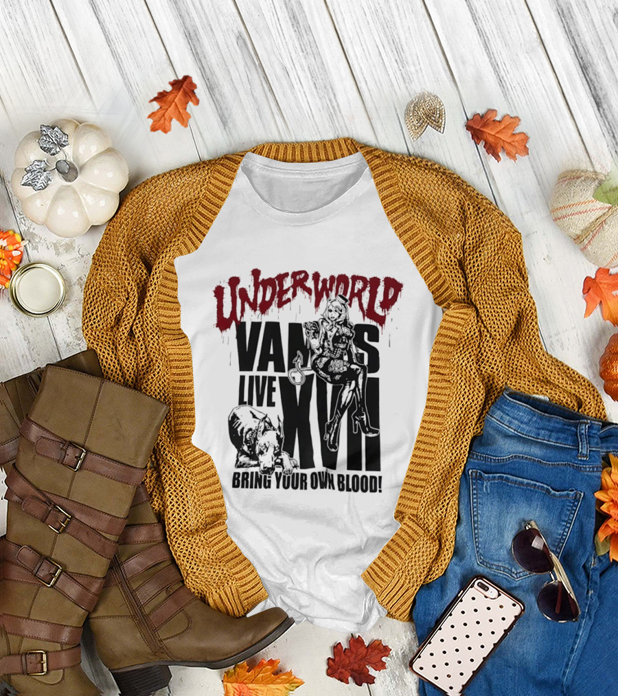 Underworld Vamps Live XVII Bring Your Own Blood Dripping Horror Aesthetic T-Shirt