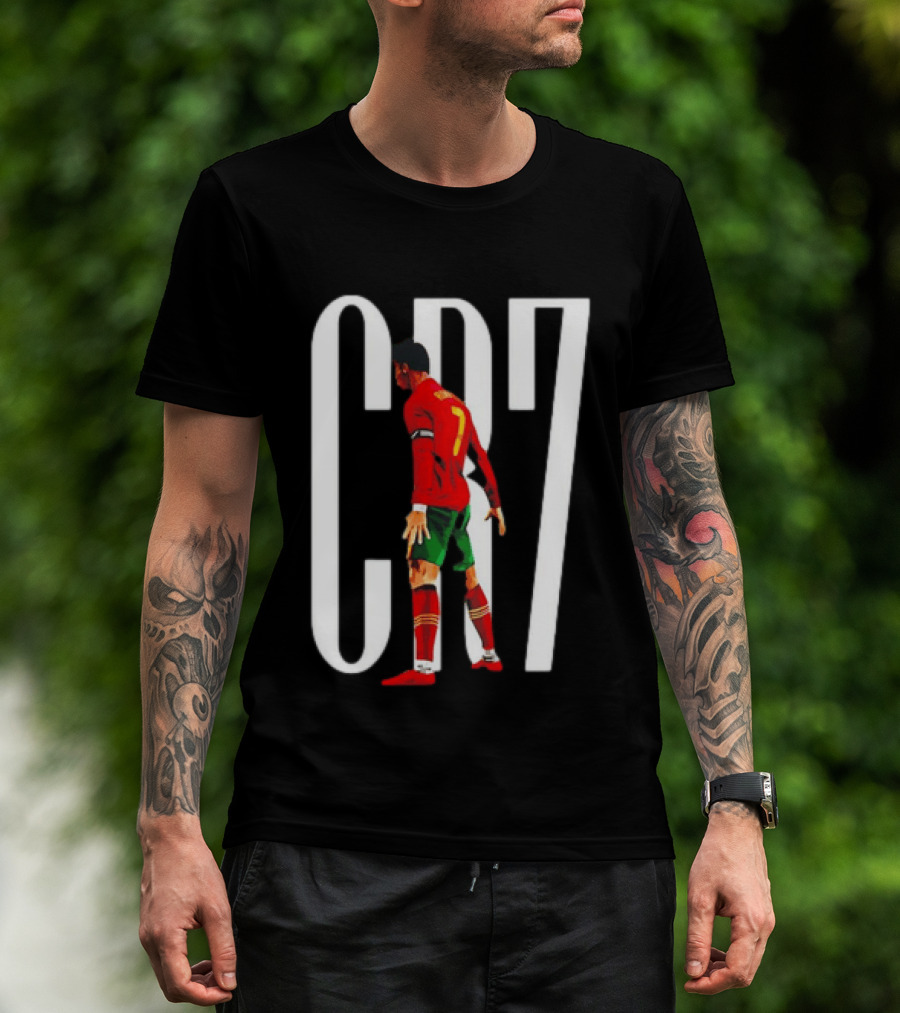 CR7 Cristiano Ronaldo Portugal National Team Iconic Number 7 Soccer Legend T-Shirt