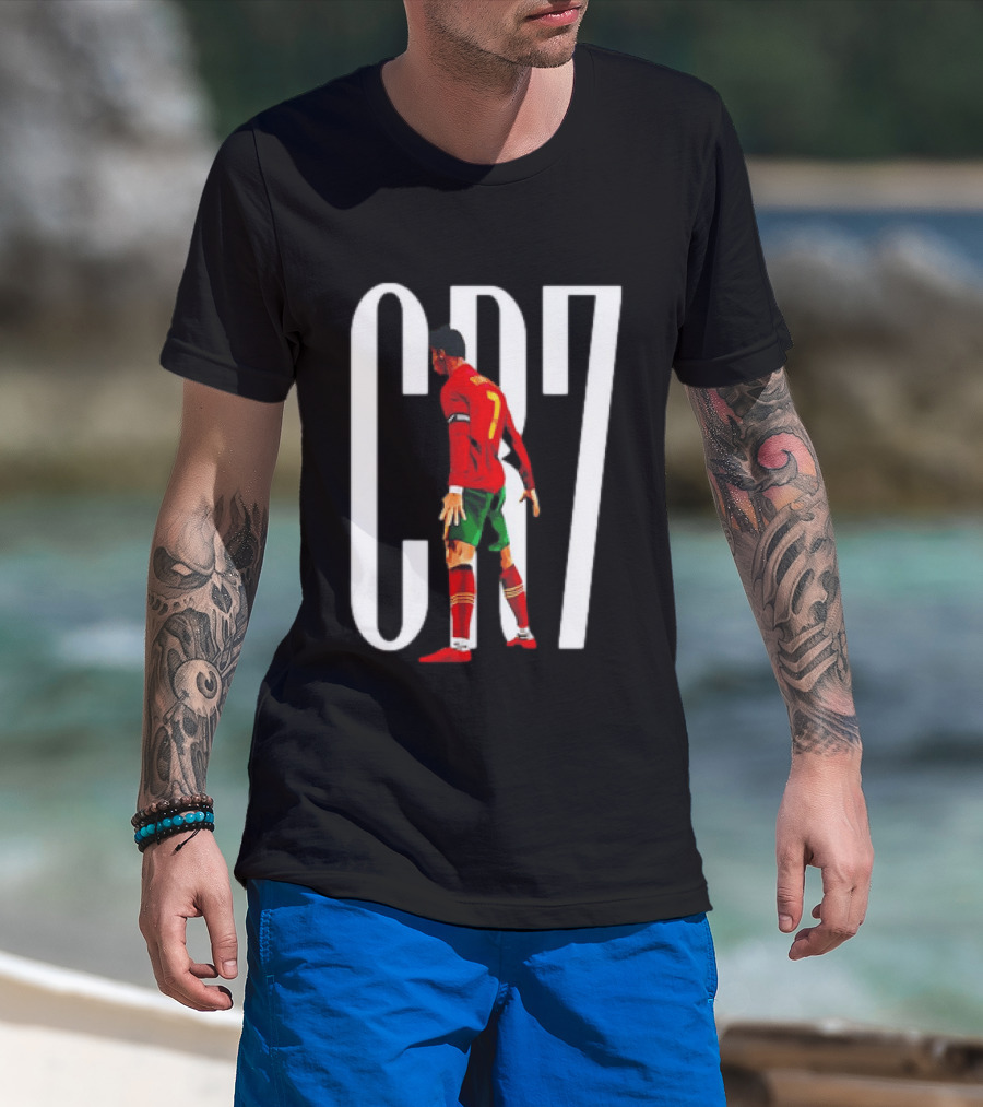 CR7 Cristiano Ronaldo Portugal National Team Iconic Number 7 Soccer Legend T-Shirt