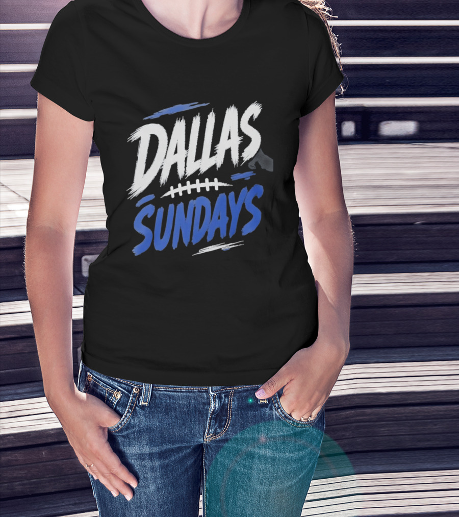 Dallas Sundays Football Brushstroke T-Shirt