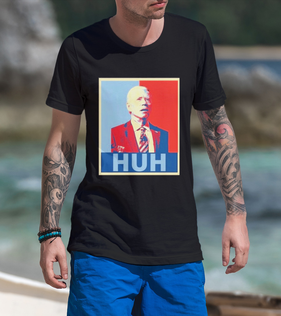 Huh Joe Biden Red Blue T-Shirt