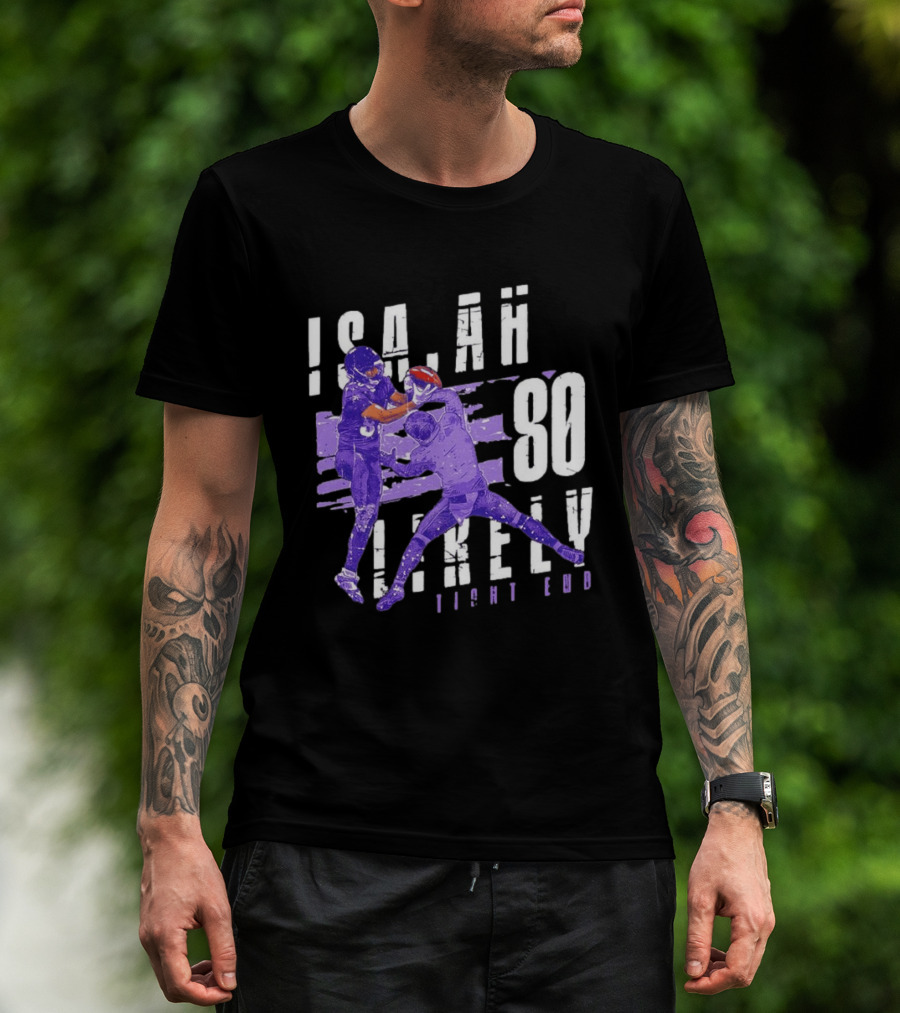 Baltimore Ravens Isaiah Likely 80 Tight End Football Player T-Shirt