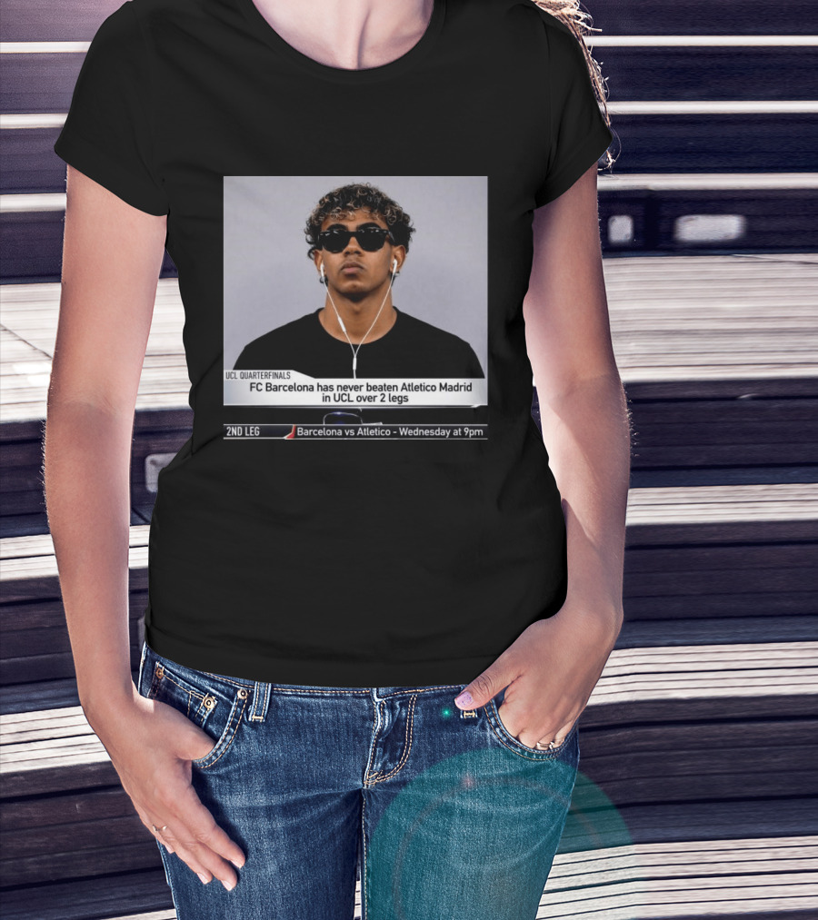 Barcelona Vs Atletico Madrid UCL Quarterfinals History Never Beaten Over 2 Legs T-Shirt