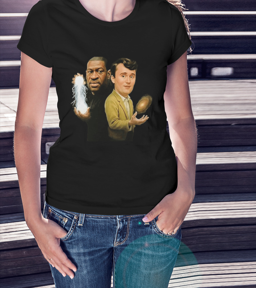 George Floyd And Charlie Kirk Wizard T-Shirt