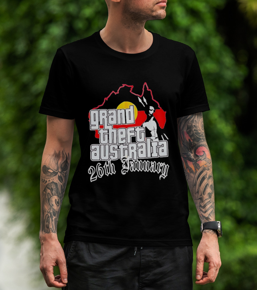 Grand Theft Australia 26th January Map Australian T-Shirt