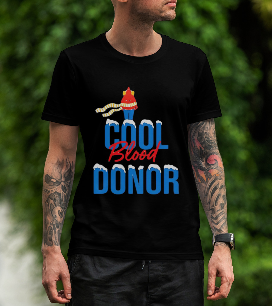 Cool Blood Donor Winter T-Shirt