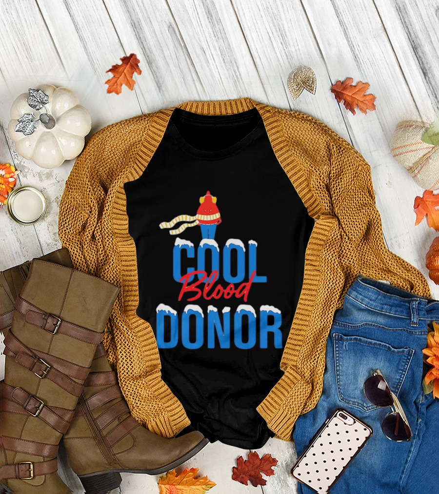 Cool Blood Donor Winter T-Shirt
