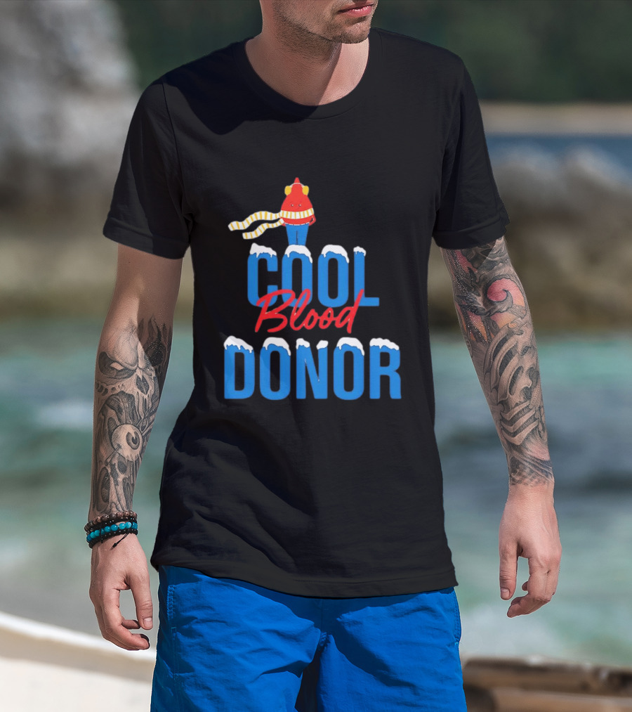 Cool Blood Donor Winter T-Shirt