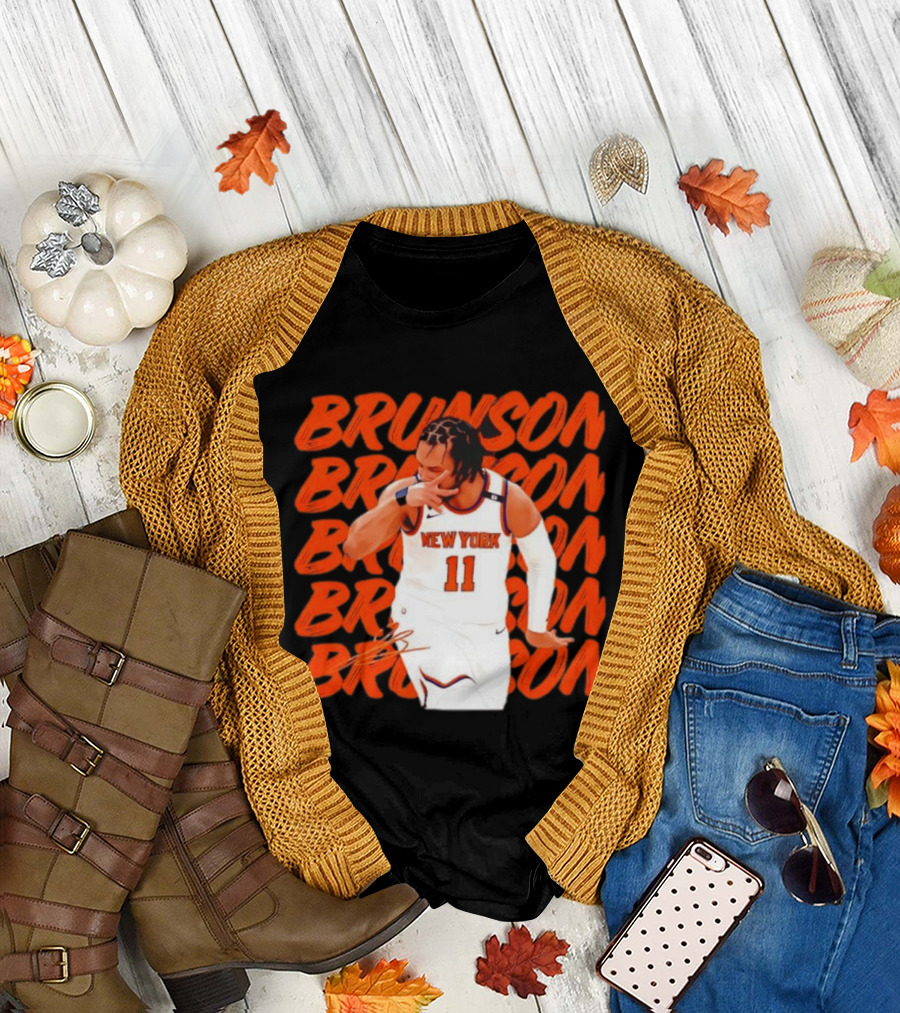 Brunson 11 New York Knicks Basketball Player T-Shirt