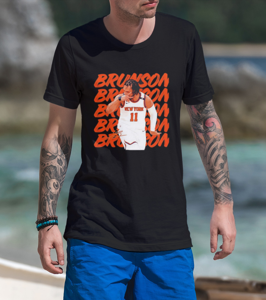 Brunson 11 New York Knicks Basketball Player T-Shirt