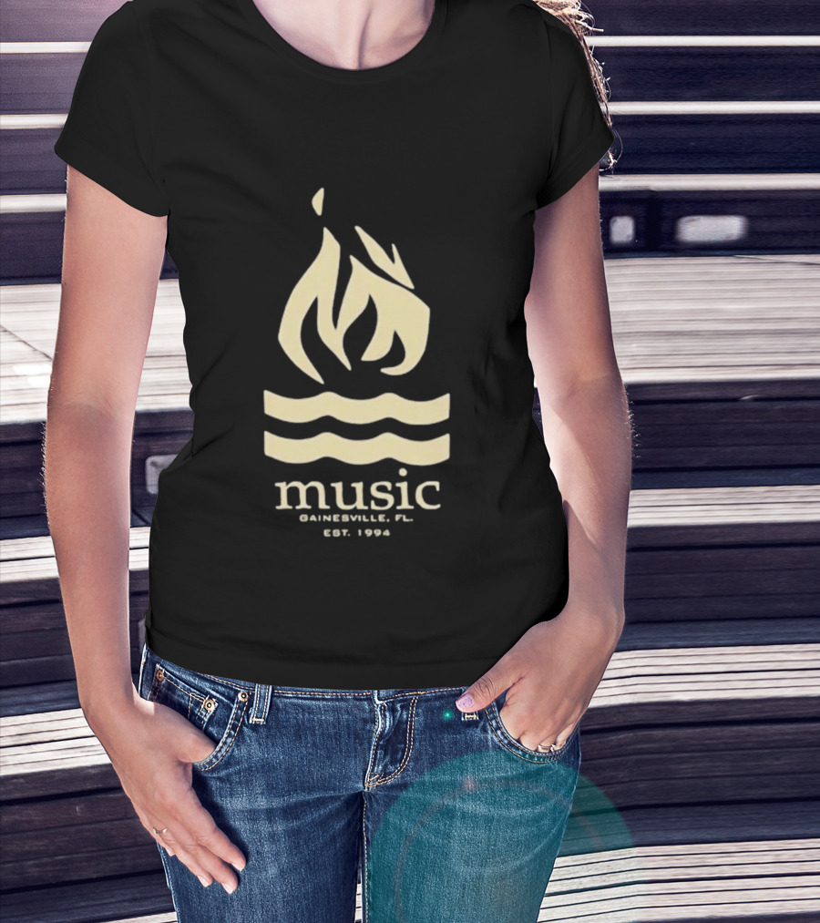 Hot Water Music Gainesville FL Est 1994 Flame And Waves T-Shirt