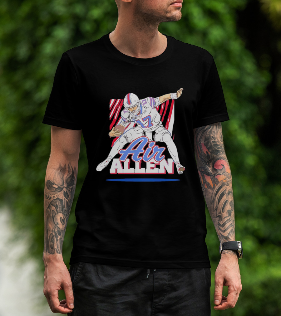 Buffalo Bills Air Allen Football Player Pose T-Shirt