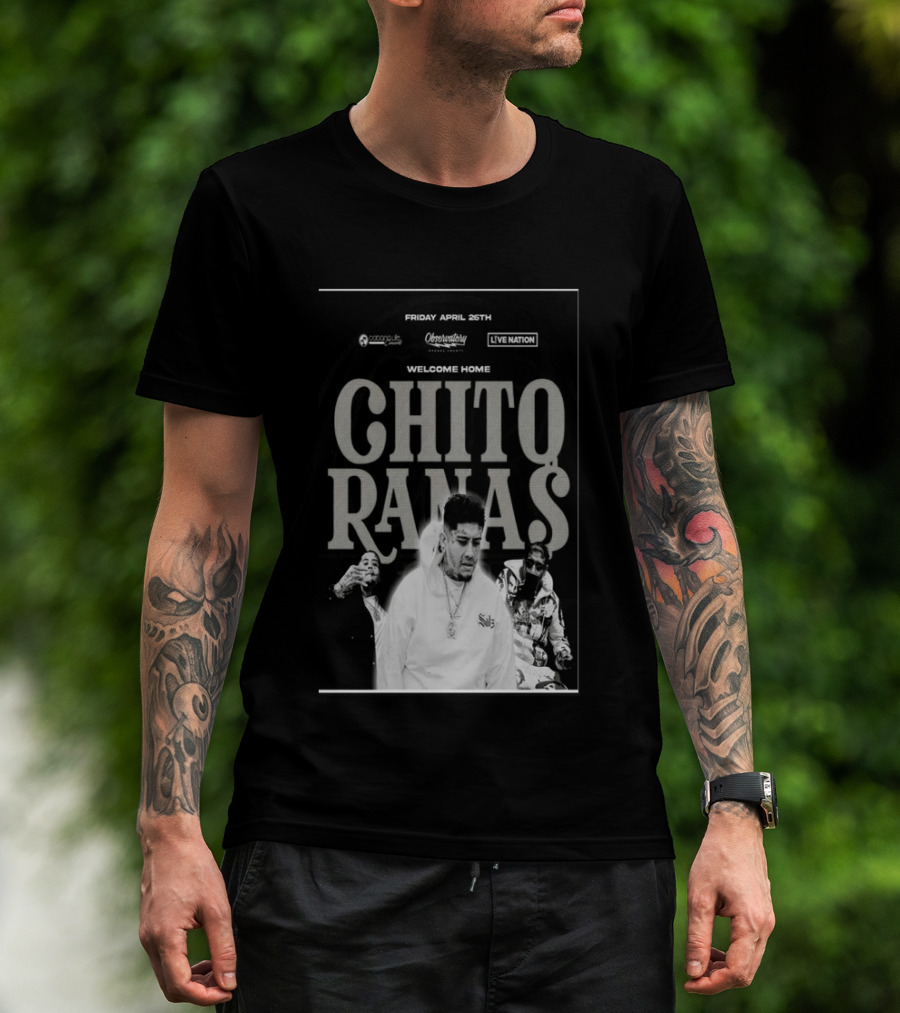 Welcome Home Chito Rana$ Live Nation Concert The Observatory Santa Ana April 26 2024 T-Shirt
