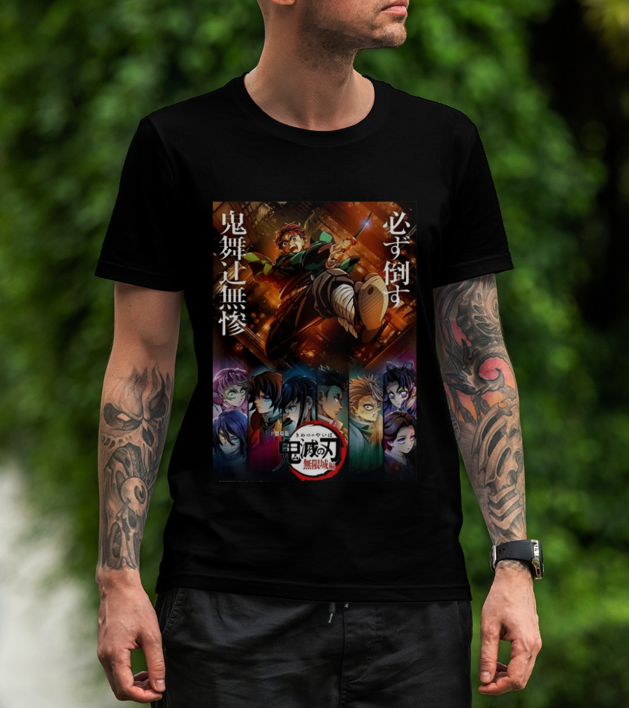 Infinity Castle Arc Kimetsu No Yaiba Demon Slayer Film Trilogy Characters T-Shirt