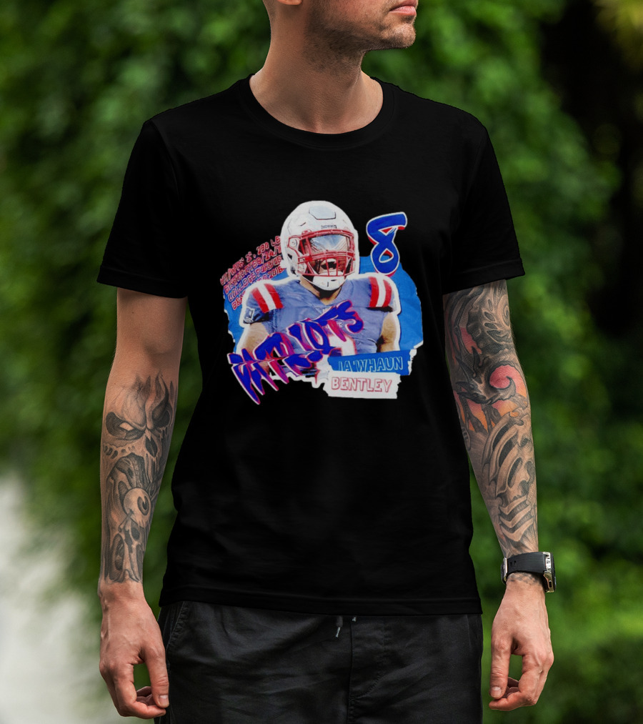 Patriots Ja'whaun Bentley New England 8 Football Superstars T-Shirt