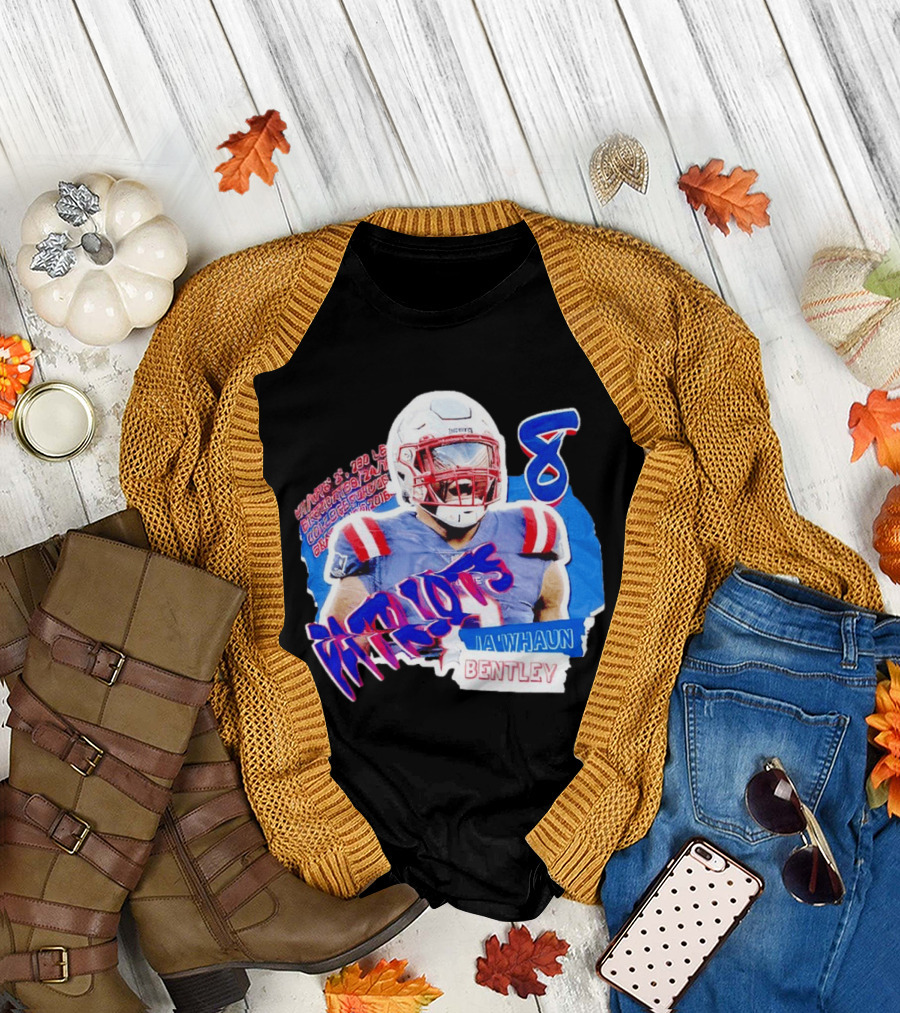 Patriots Ja'whaun Bentley New England 8 Football Superstars T-Shirt