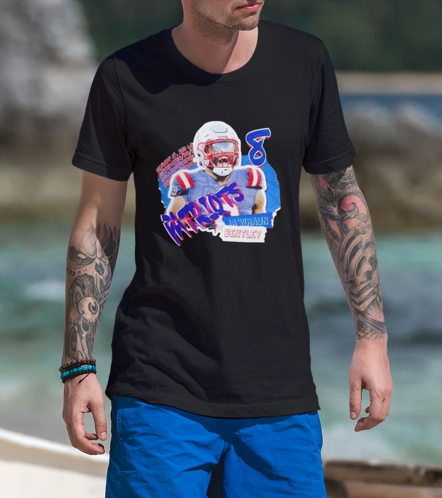 Patriots Ja'whaun Bentley New England 8 Football Superstars T-Shirt