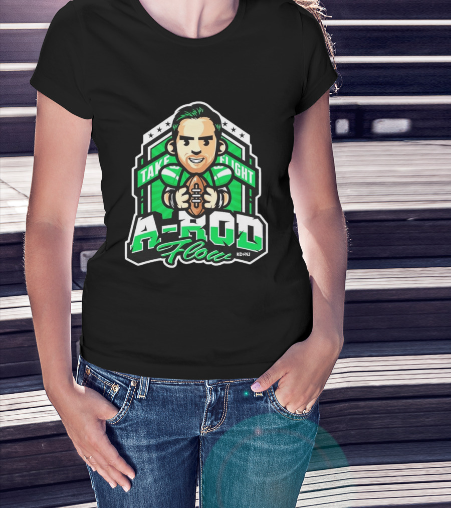 New York Jets Aaron Rodgers Take Flight A Rod Flow T-Shirt