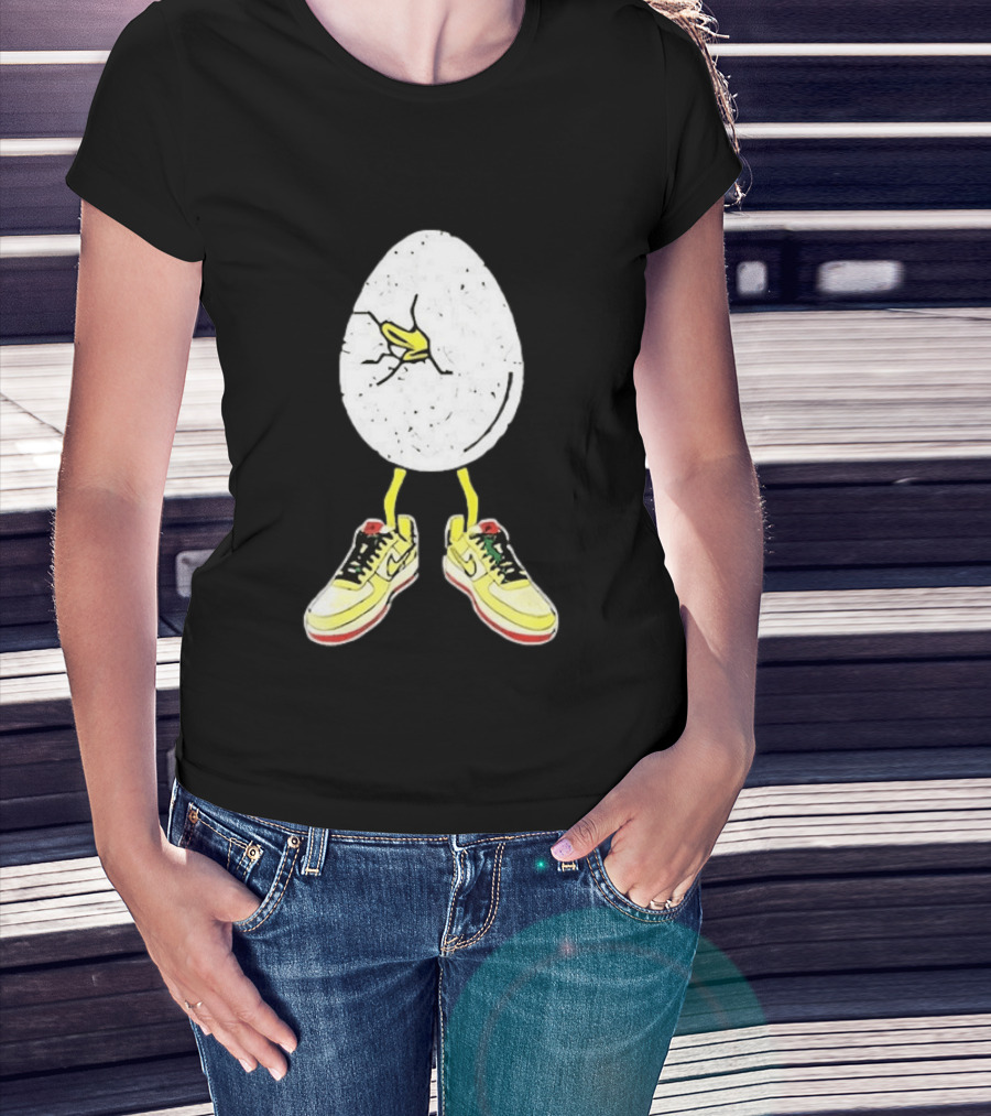 Oregon Football Fit For Flight Go Ducks Egg Cracked Sneakers Retro Nike T-Shirt