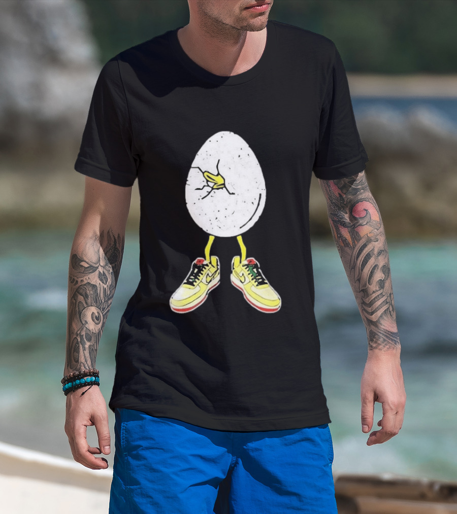 Oregon Football Fit For Flight Go Ducks Egg Cracked Sneakers Retro Nike T-Shirt