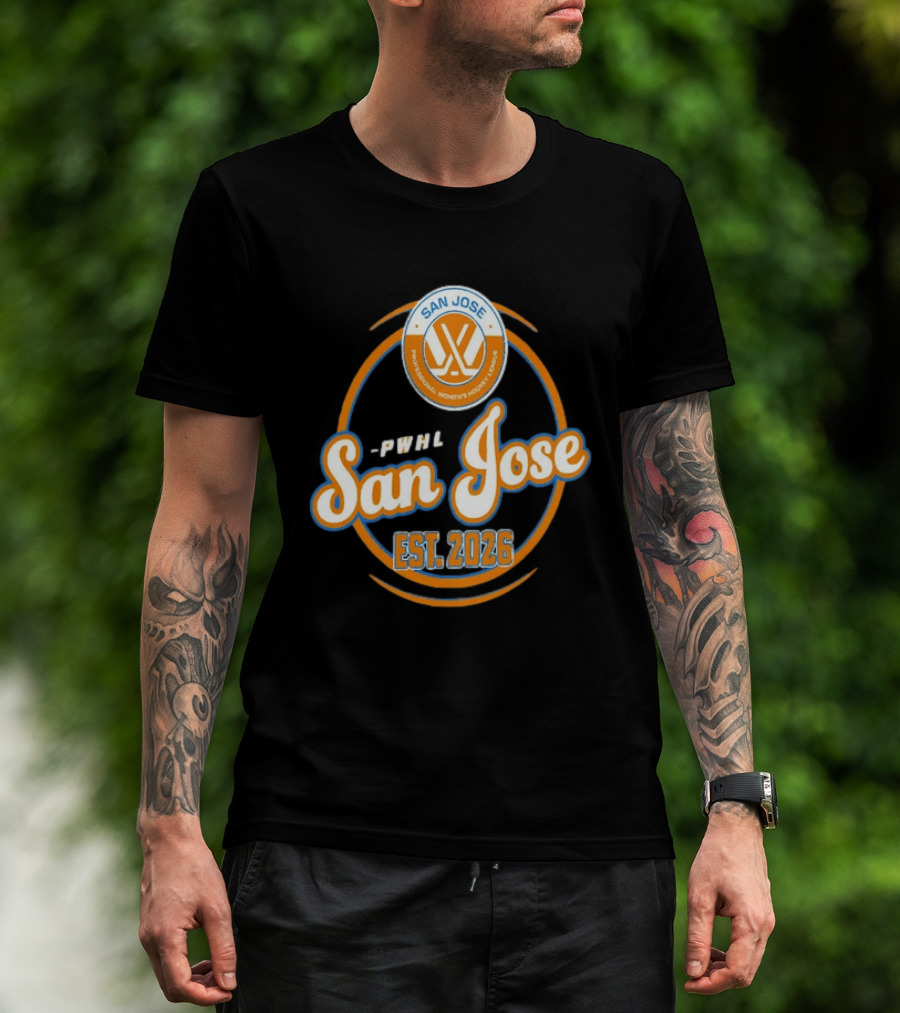 PWHL San Jose Professional Women's Hockey League Est. 2026 T-Shirt