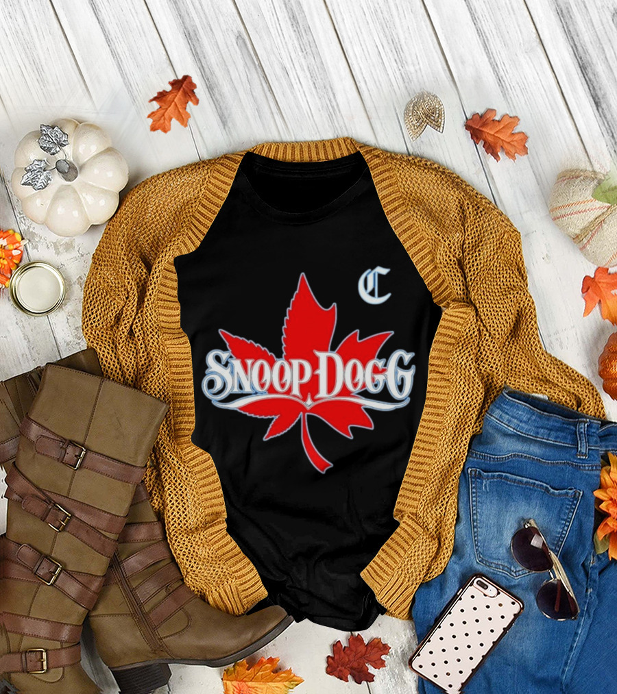 Snoop Dogg 2024 Cali To Canada Tour Schedule Date List Red Maple Leaf T-Shirt