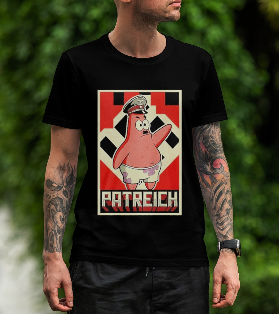 Sponge Patrick Hitler Star T-Shirt