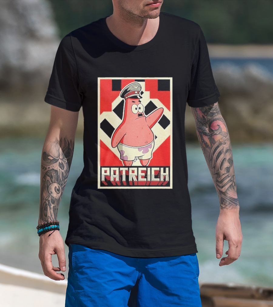 Sponge Patrick Hitler Star T-Shirt