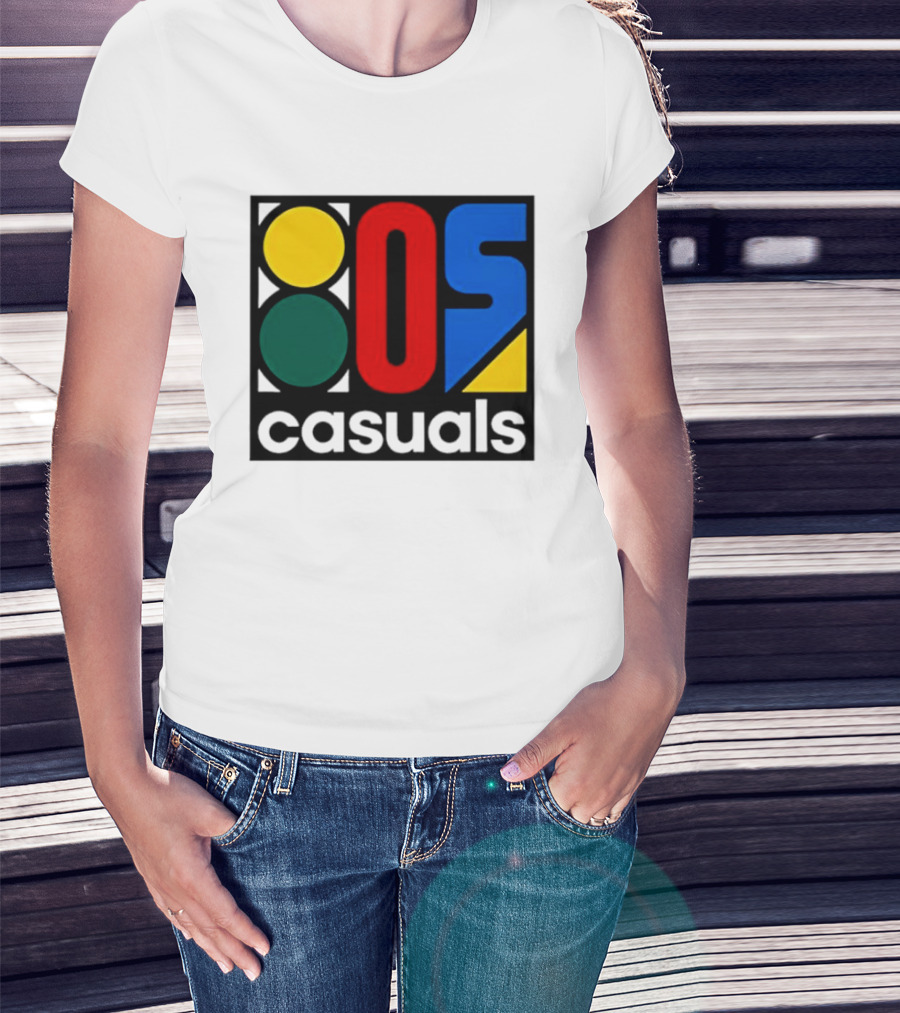 80s Casuals Retro Style Colorful Geometric Icon Collection T-Shirt