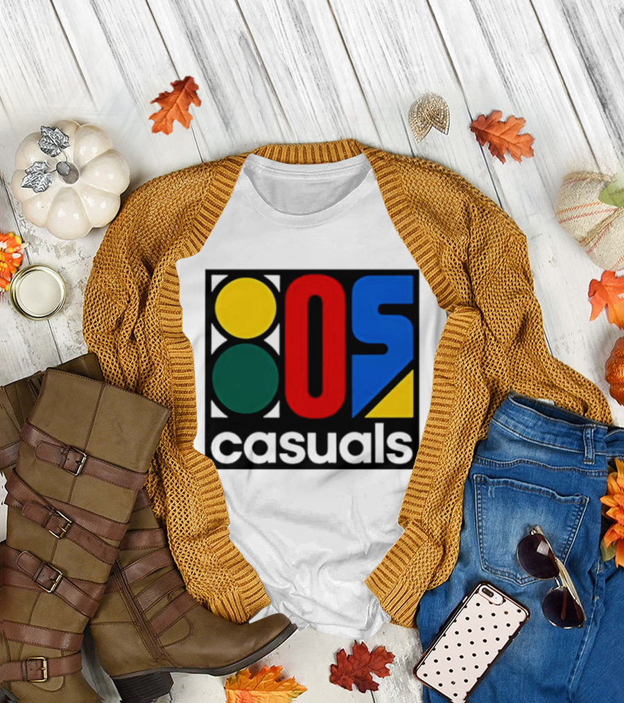 80s Casuals Retro Style Colorful Geometric Icon Collection T-Shirt