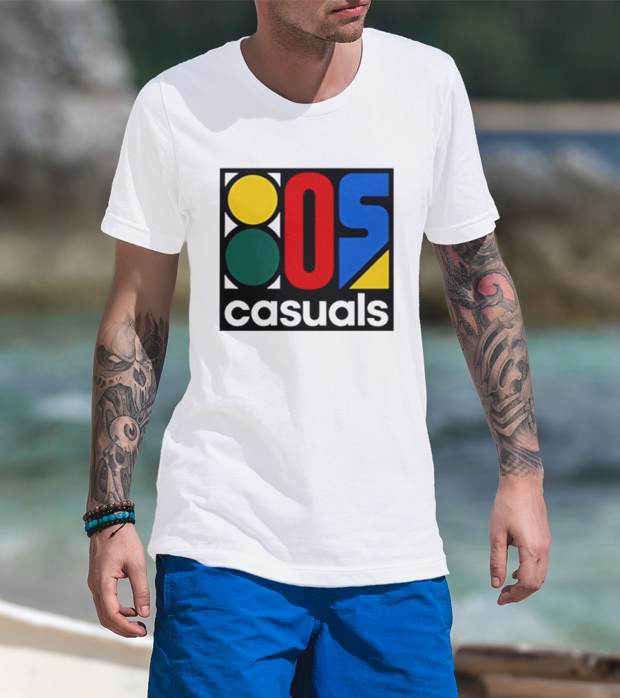 80s Casuals Retro Style Colorful Geometric Icon Collection T-Shirt