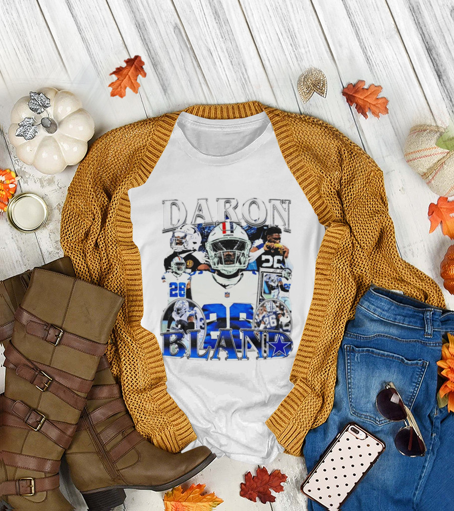 Daron Bland Dallas Cowboys 26 NFL Star Player Collage T-Shirt