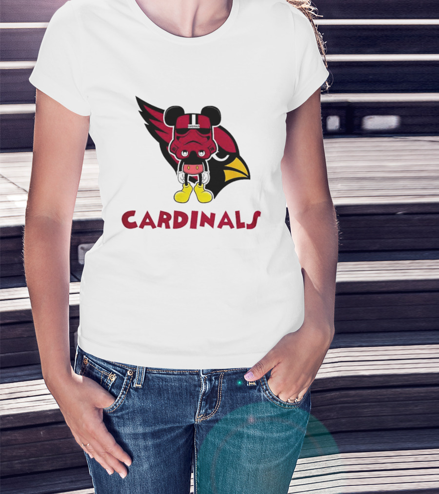 Arizona Cardinals Mickey Mouse Stormtrooper T-Shirt