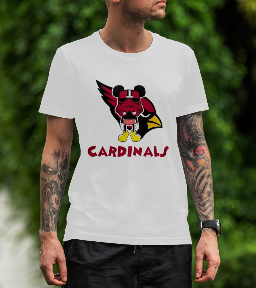Arizona Cardinals Mickey Mouse Stormtrooper T-Shirt