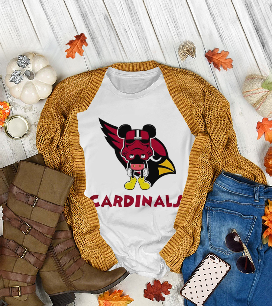 Arizona Cardinals Mickey Mouse Stormtrooper T-Shirt