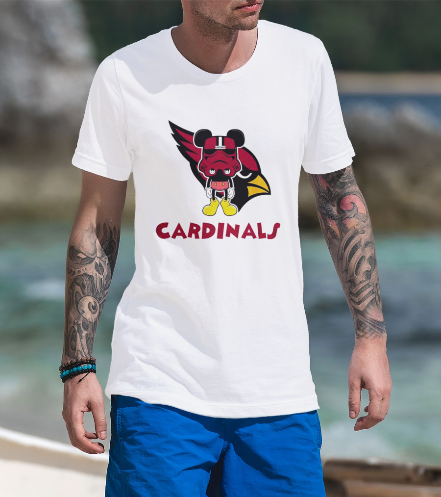 Arizona Cardinals Mickey Mouse Stormtrooper T-Shirt