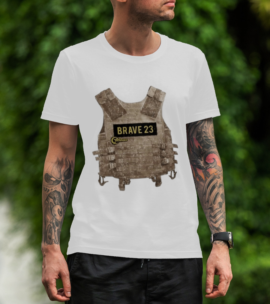Awesome Camouflage Brave 23 Excellence Tactical Vest T-Shirt