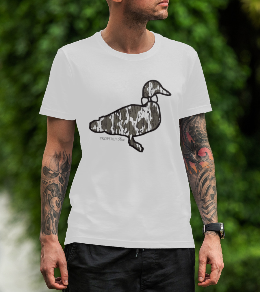 Duck Silhouette Camo Wildlife T-Shirt