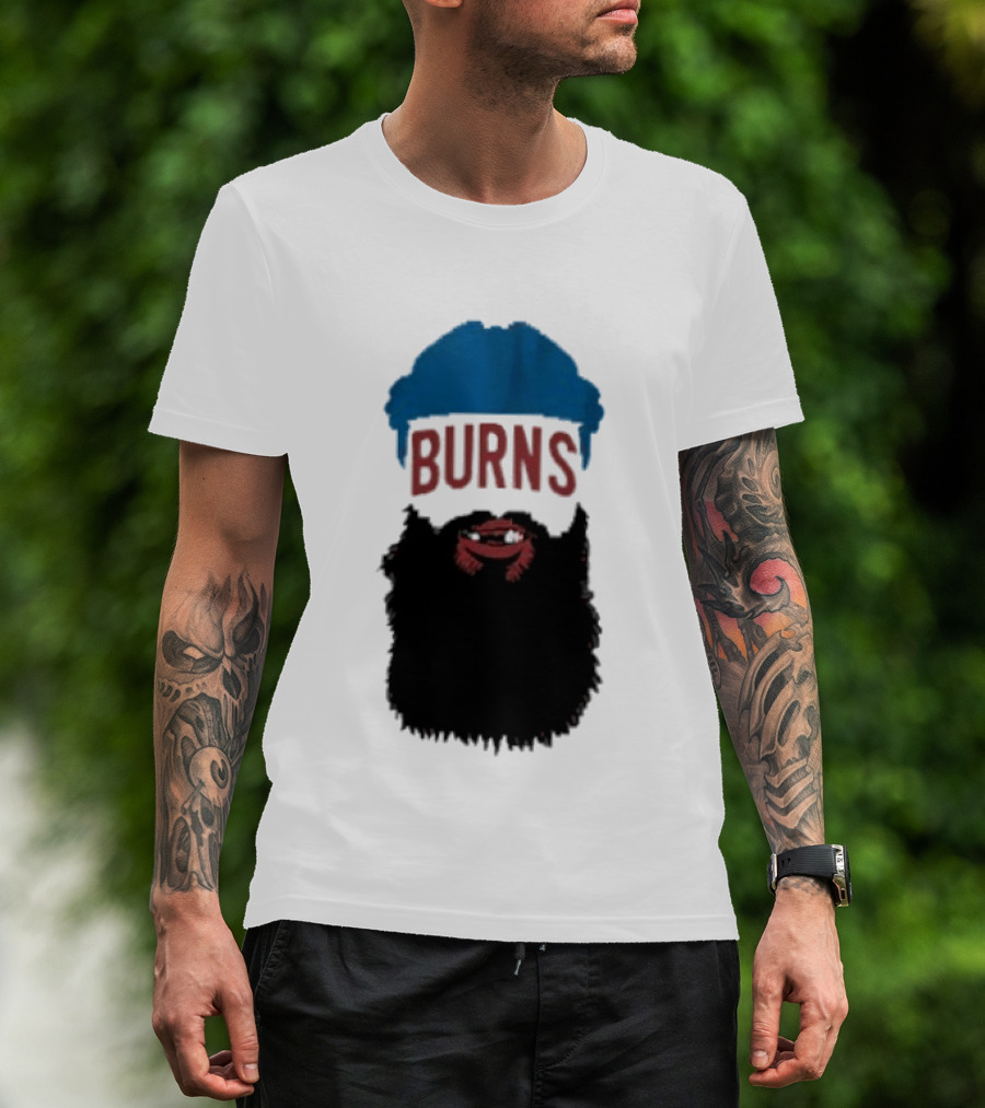 Brent Burns Beard Blue And Red Text Colorado Hockey Fan T-Shirt