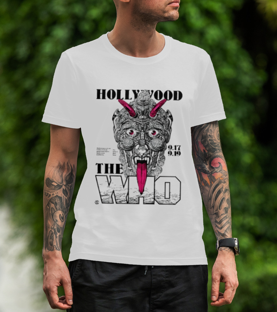 Hollywood The Who Los Angeles 2025 Demon Face 9.17 9.18 T-Shirt