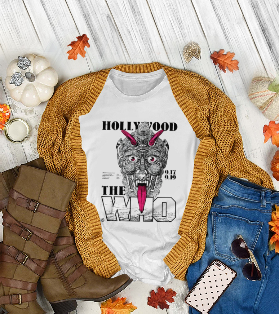 Hollywood The Who Los Angeles 2025 Demon Face 9.17 9.18 T-Shirt