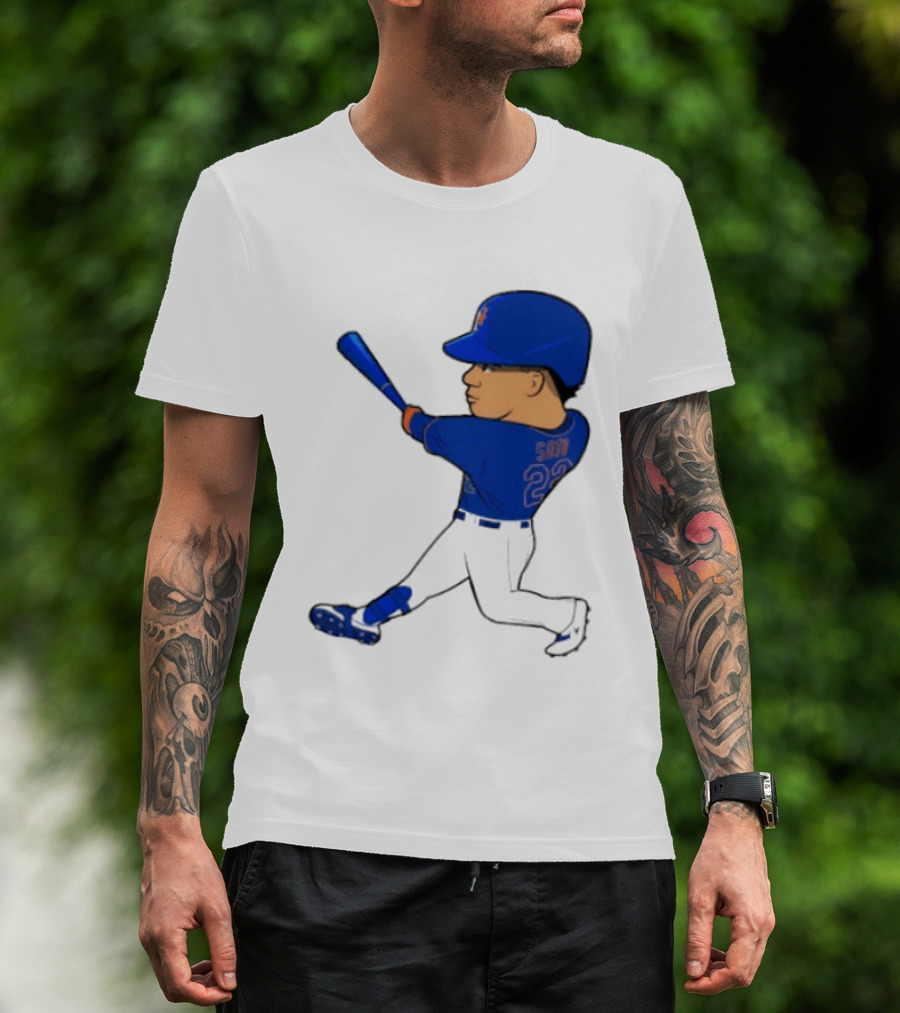 Juan Soto 22 Mets Baseball Swing LGM T-Shirt