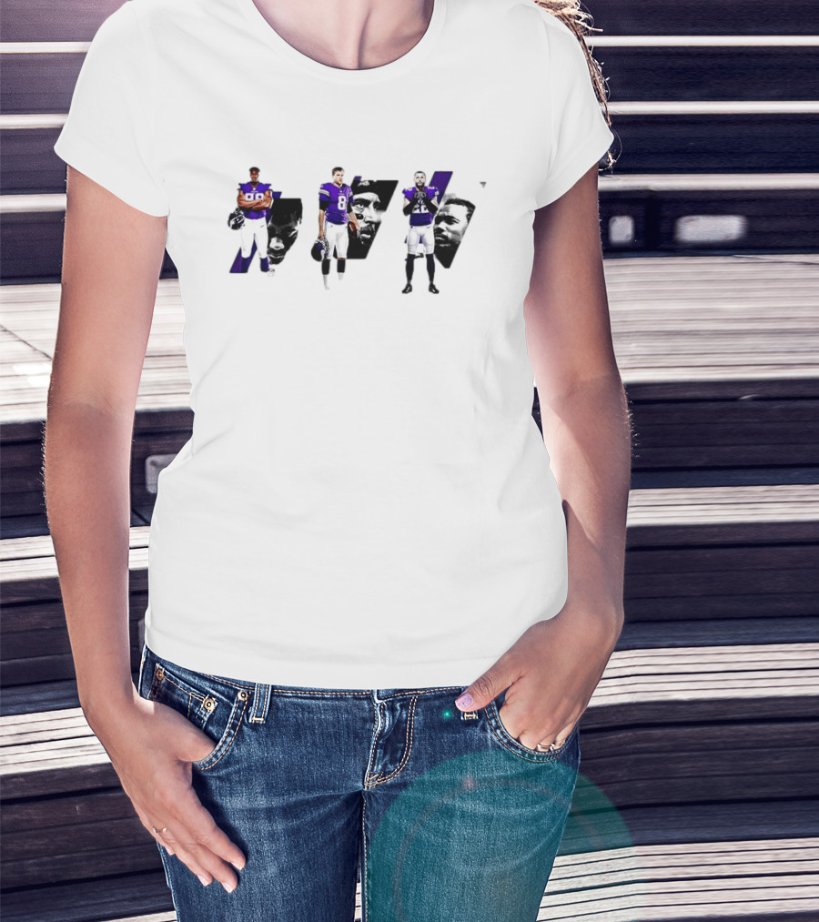 Minnesota Vikings D.J. Wonnum Kirk Cousins Harrison Smith NFL Players T-Shirt