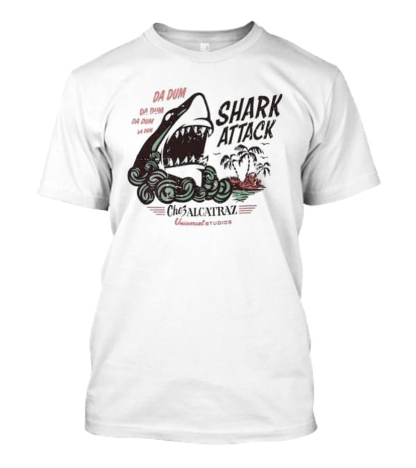 Big Wave Shark Attack Che Alcatraz Island California Adventure T-Shirt