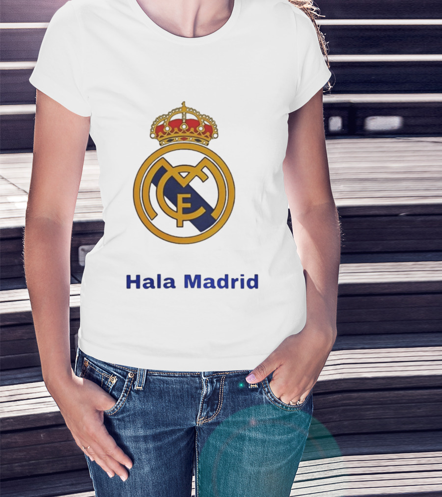 Hala Madrid Real Madrid CF Crest Spain Football Club T-Shirt