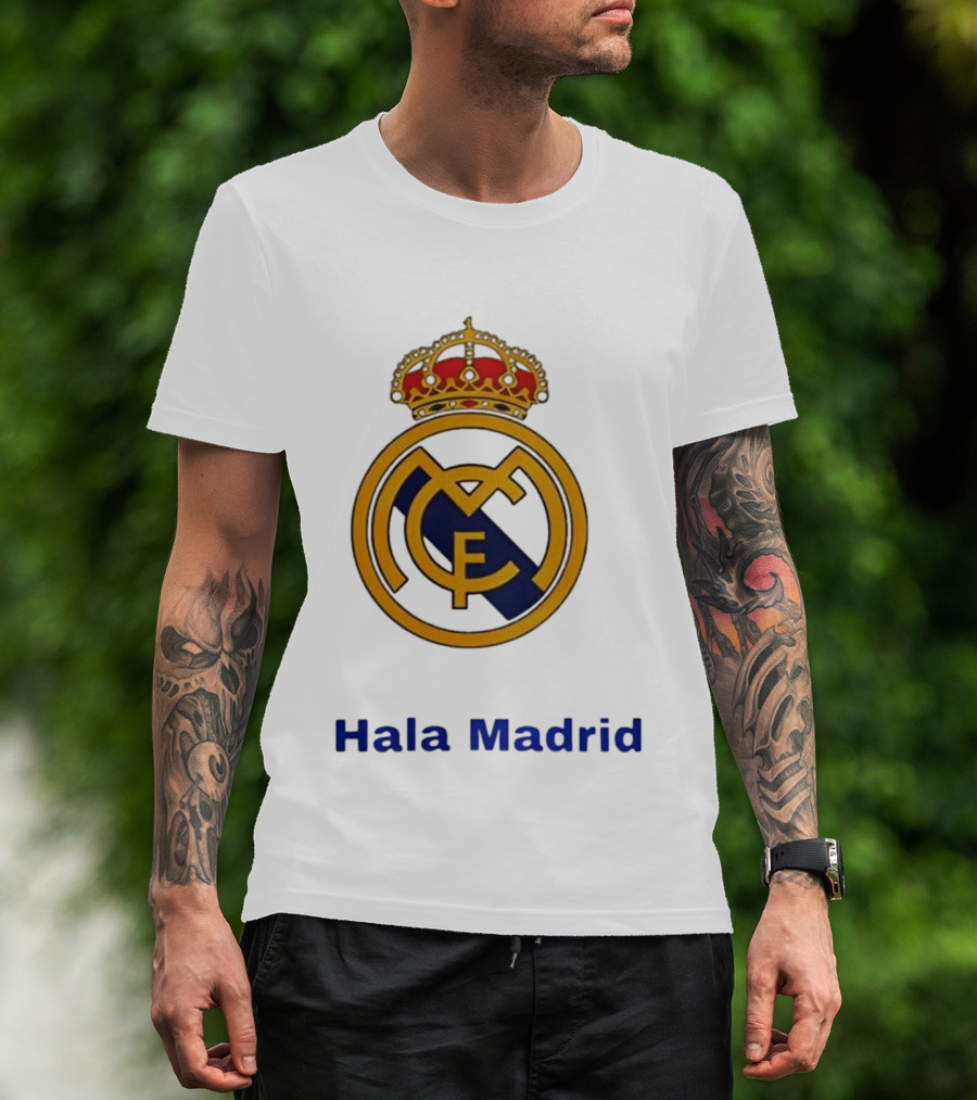 Hala Madrid Real Madrid CF Crest Spain Football Club T-Shirt
