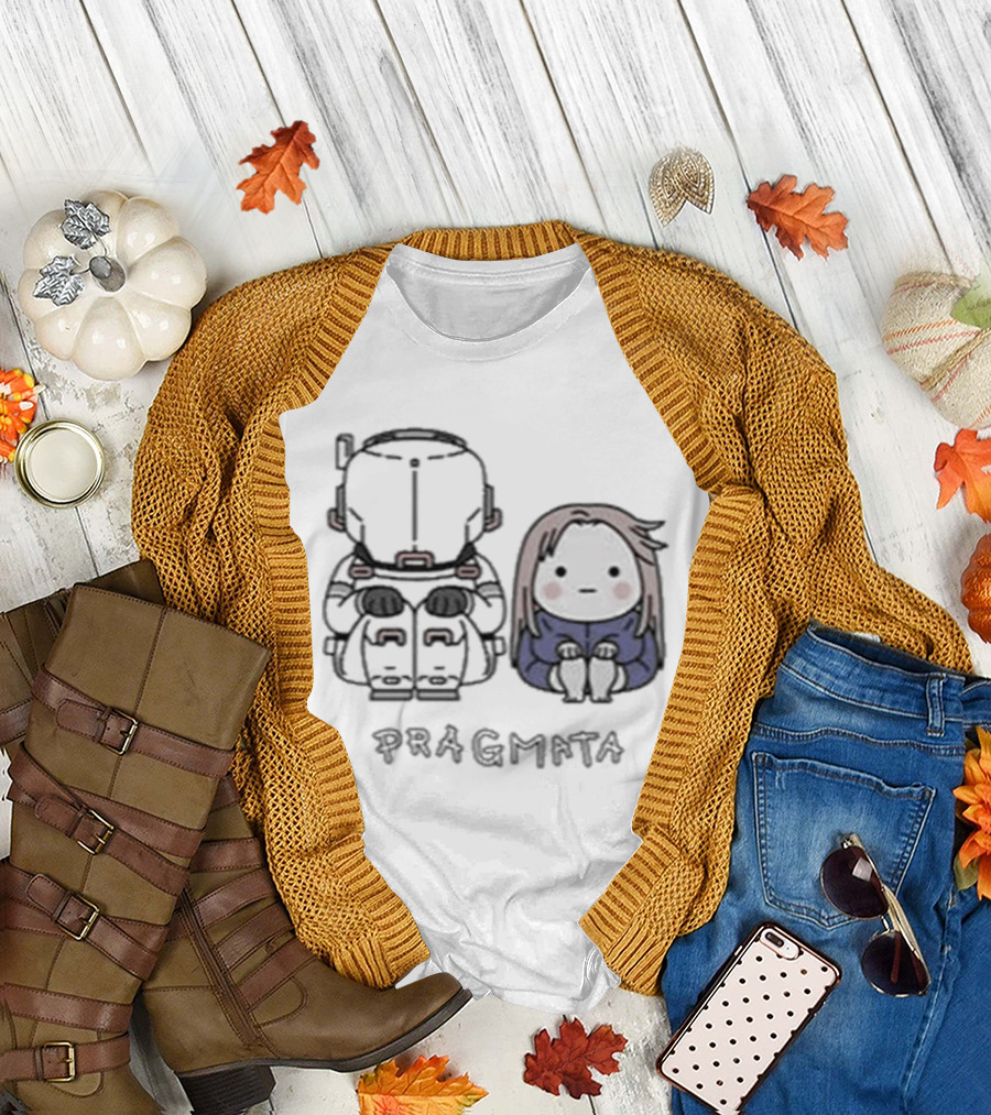 Pragmata Hugh Diana Sitting Together T-Shirt